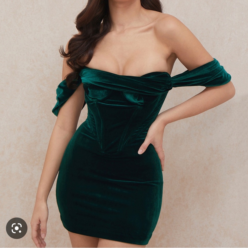 House of CB emerald dress
